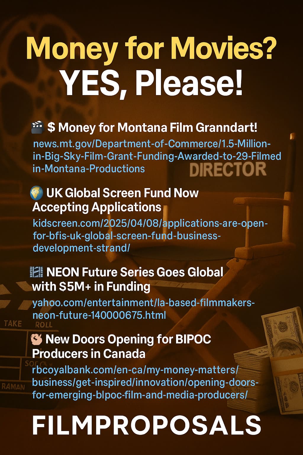 Money for Movies? YES, Please!